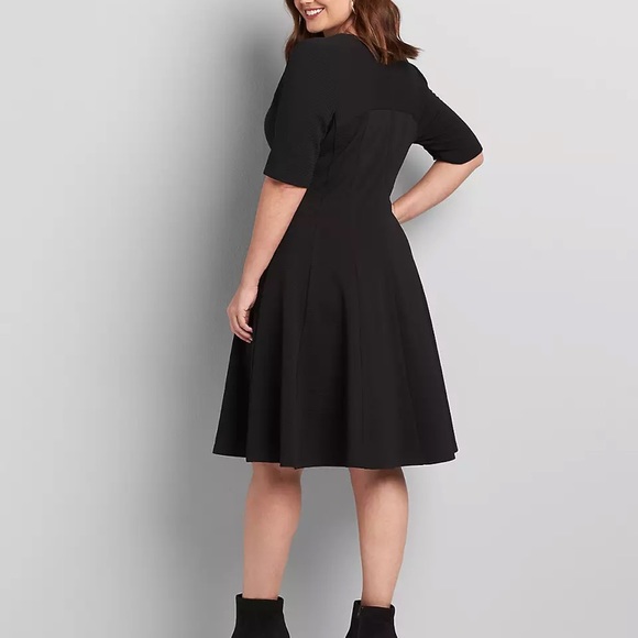 Perfect Textured Fit & Flare Dress - Picture 2 of 7